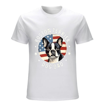 Inkmay Casual  Cotton T-shirt Bold Dog Face With Text Design Unisex T-shirtBold CleanCut T-Shirt