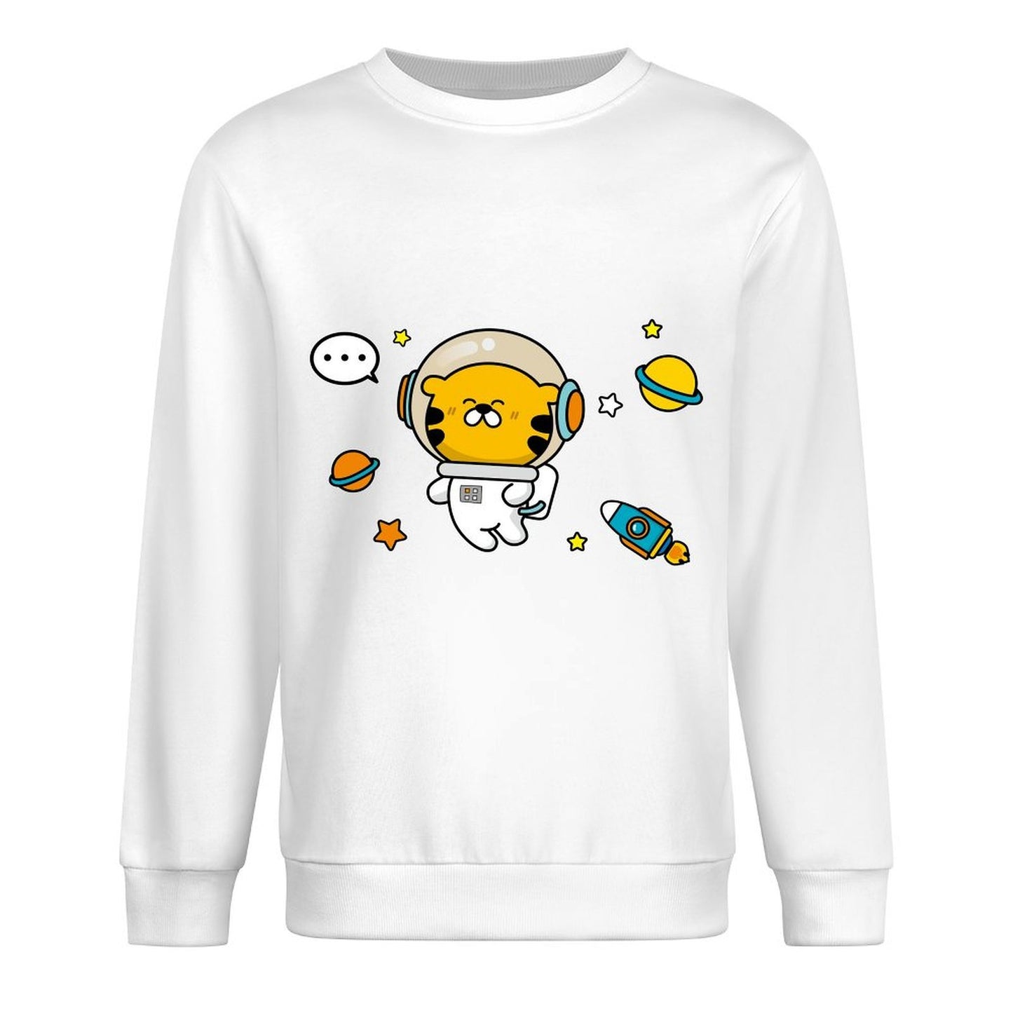 Front Patterned Long Sleeve TopClassicStyle ComfortLine