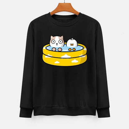  Front Patterned Long Sleeve TopSolid Casual