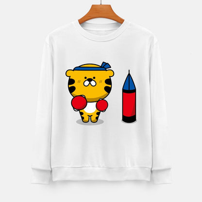 Front Patterned Long Sleeve TopReliable Everyday