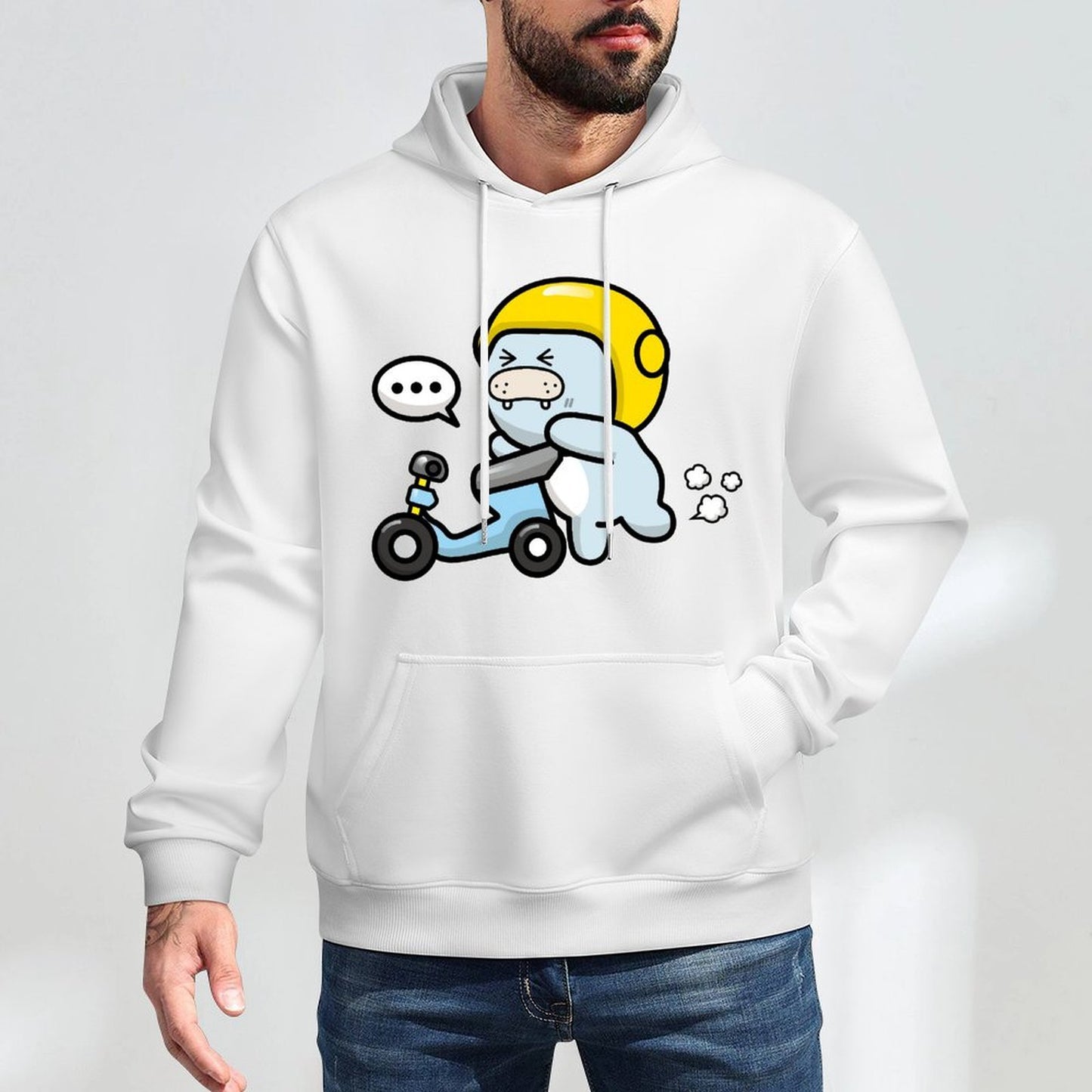 Crisp Print StreetFit Front Graphic Hoodies