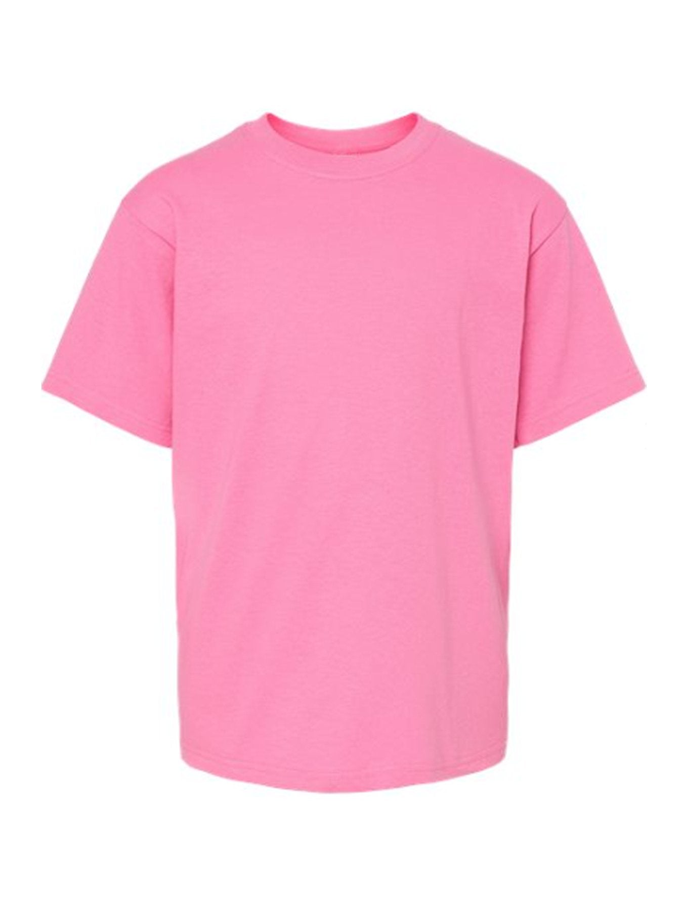 Custom Pink Cotton Short Sleeve Tee