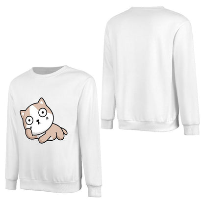 Front Patterned Long Sleeve TopPlain Vintage