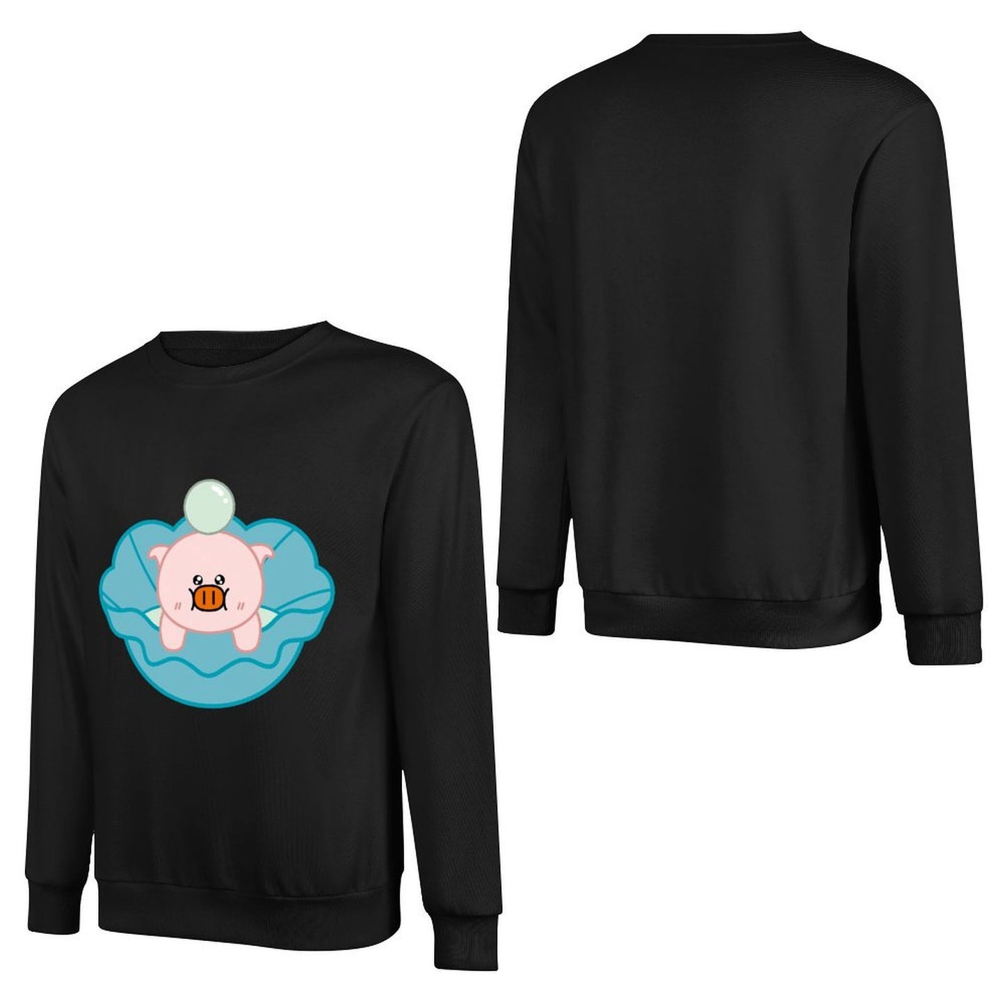 Front Patterned Long Sleeve TopBreathable Eco-Conscious