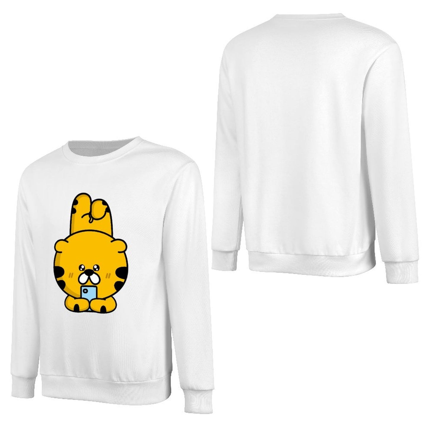 Front Patterned Long Sleeve TopStreetFit Standard