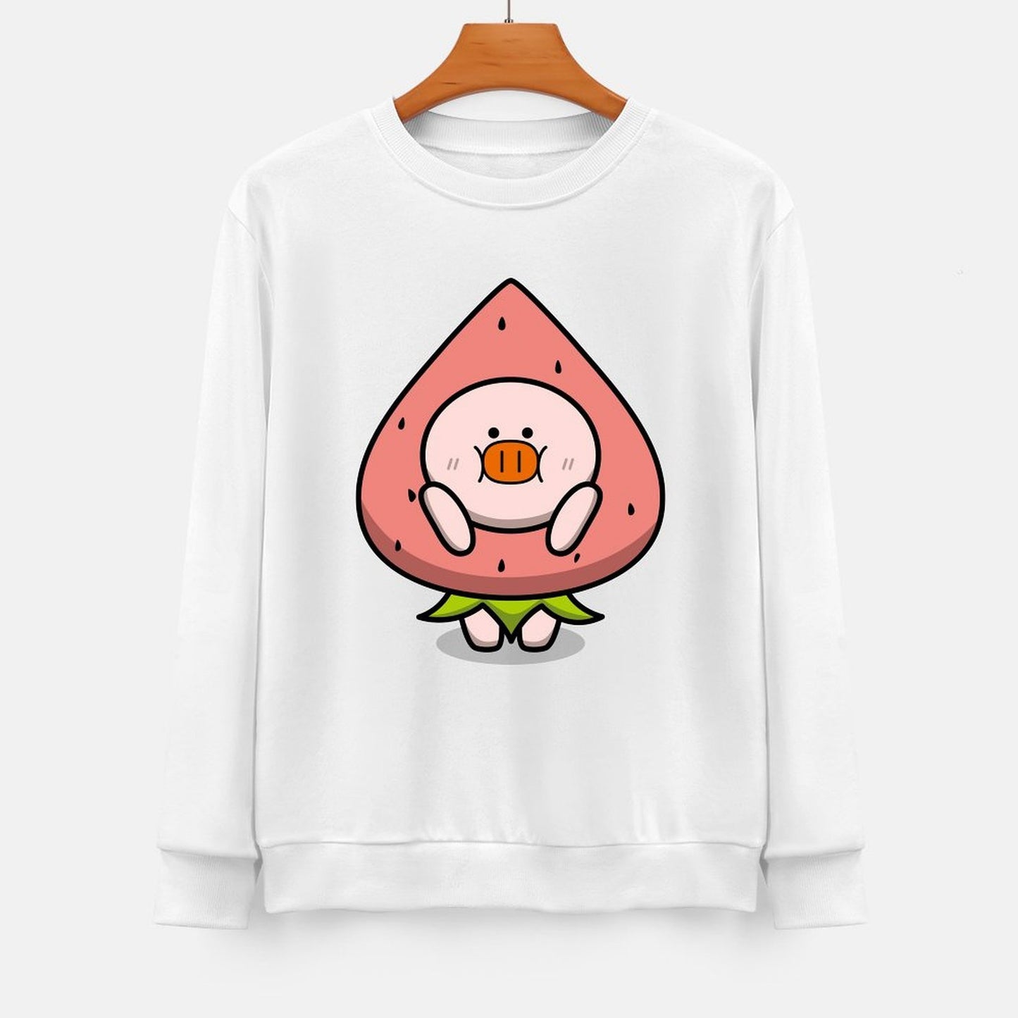 Front Patterned Long Sleeve TopLightweight SoftTouch