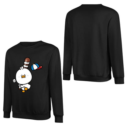 Front Patterned Long Sleeve TopComfort Minimalist