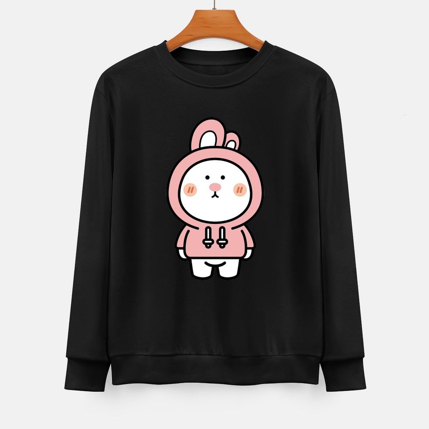  Front Patterned Long Sleeve TopComfortFit Retro