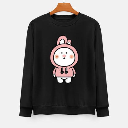  Front Patterned Long Sleeve TopComfortFit Retro