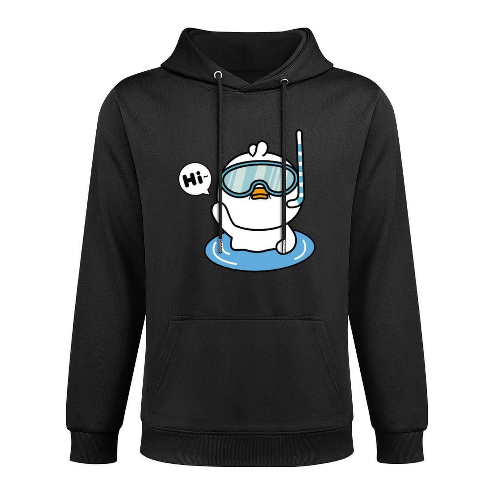 Neutral Clean Front Graphic Hoodies