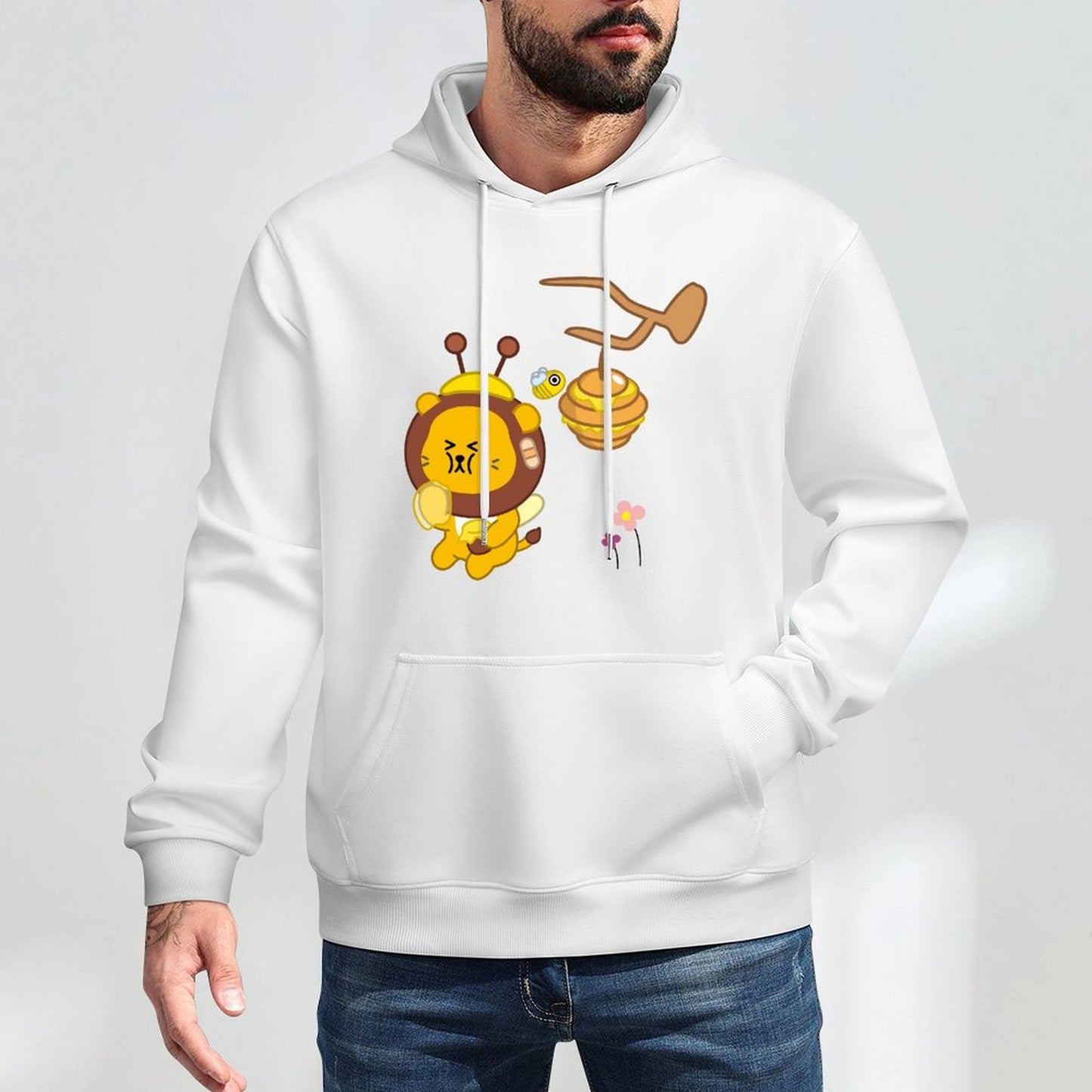 Cotton Tear-Resistant Front Graphic Hoodies