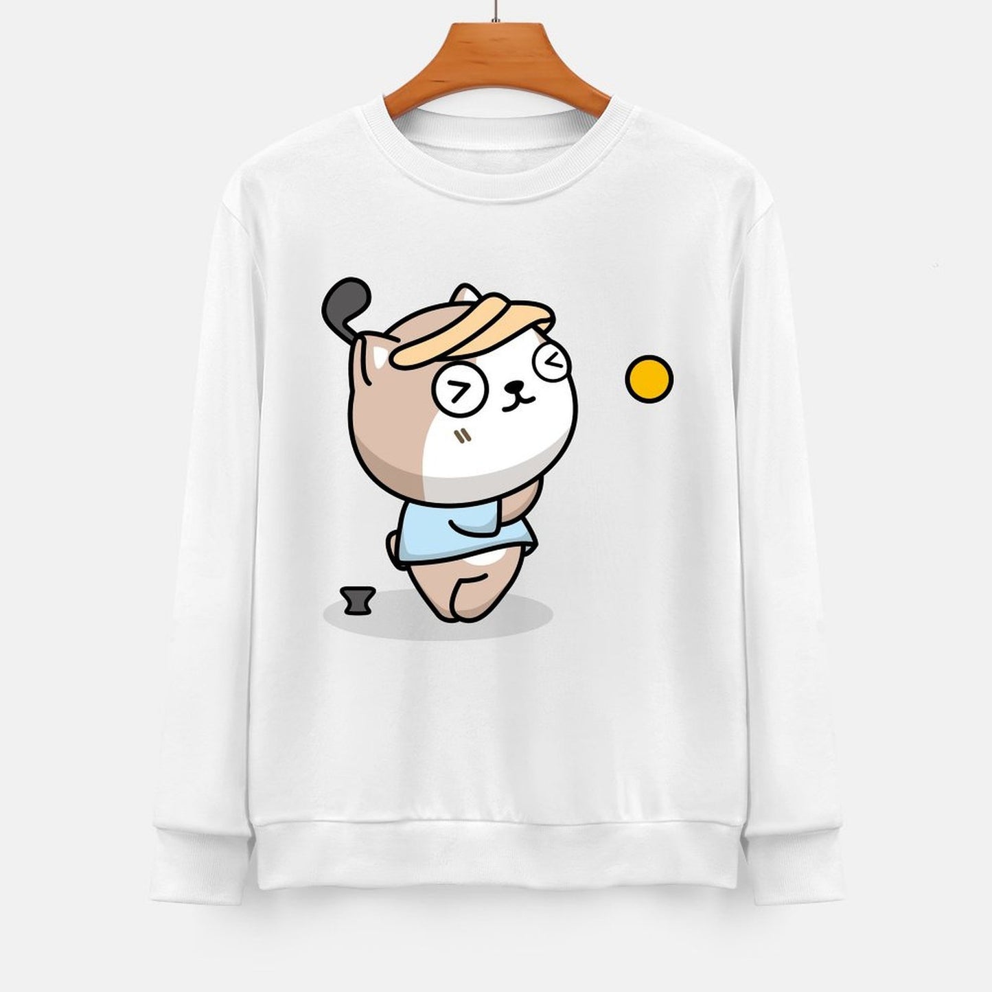 Front Patterned Long Sleeve TopComfort DailyFit