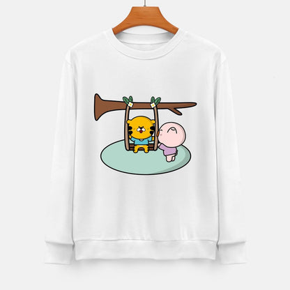 Front Patterned Long Sleeve TopPremium Finish ModernFit