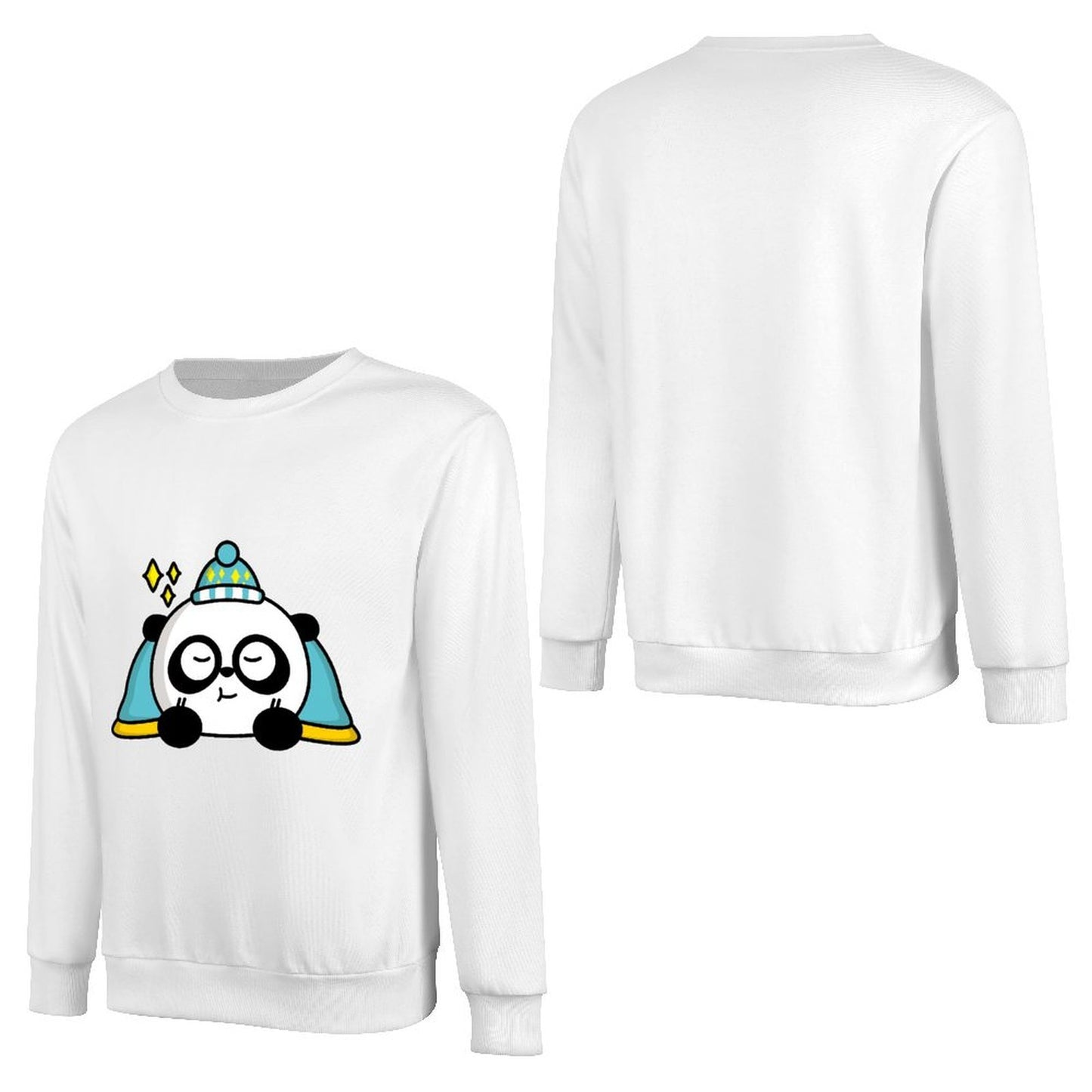 Front Patterned Long Sleeve TopSignature Oversized