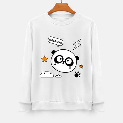 Front Patterned Long Sleeve TopCasual ClassicSeries