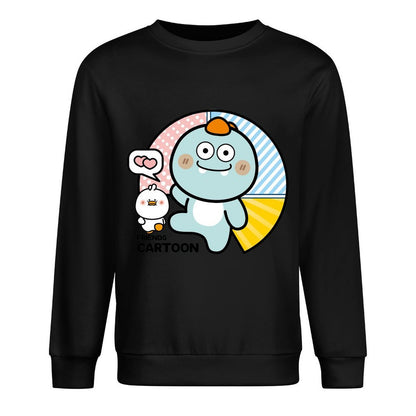 Front Patterned Long Sleeve TopPromotional Fade-Proof