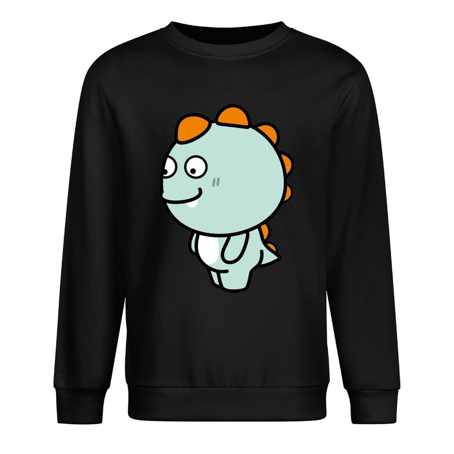 Front Patterned Long Sleeve TopRelaxed Fit Premium