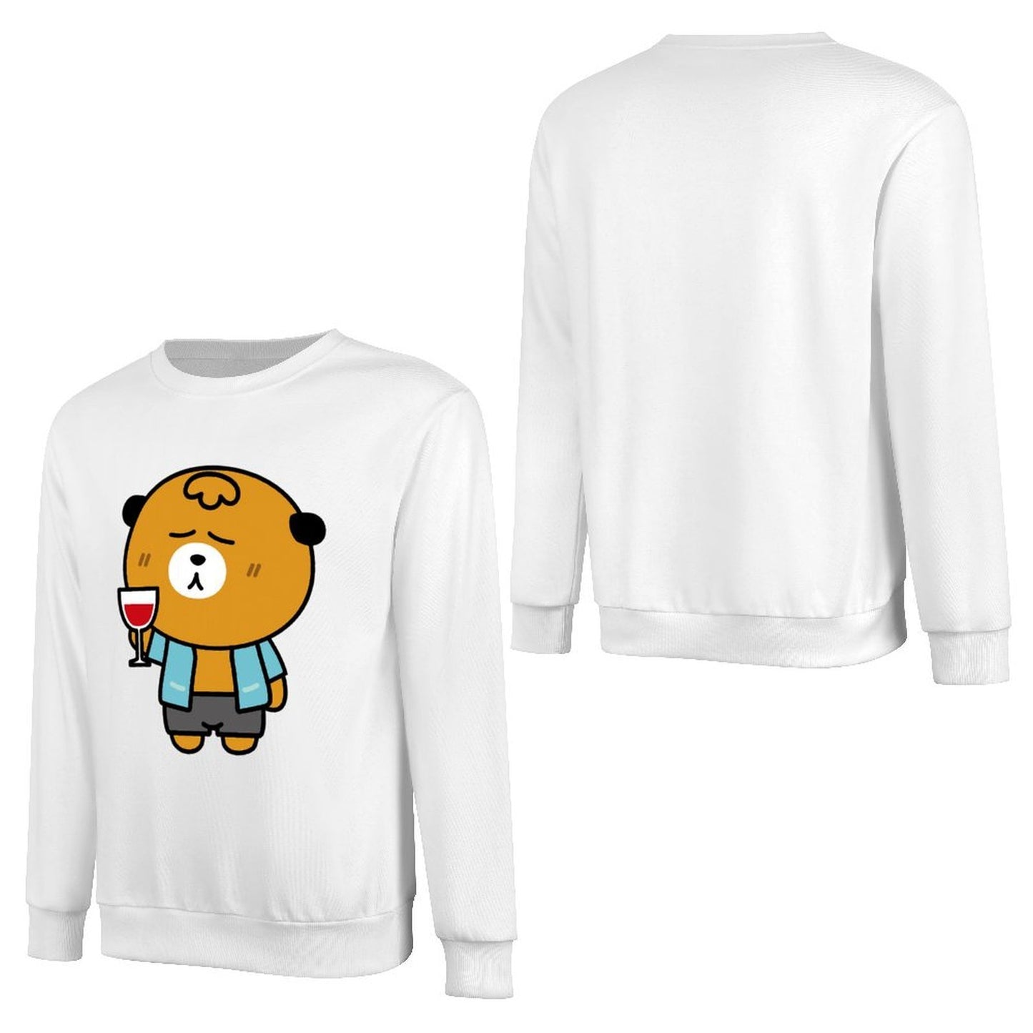 Front Patterned Long Sleeve TopClassicLine TrueStyle