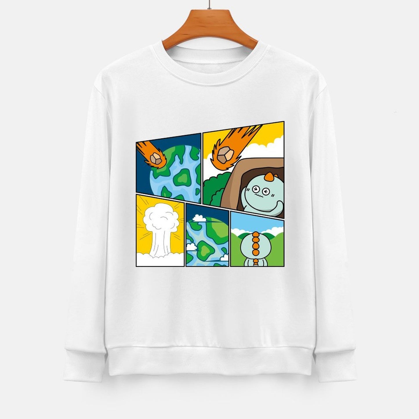 Front Patterned Long Sleeve TopSoftLine PremiumSeries