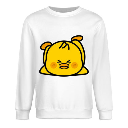 Front Patterned Long Sleeve TopStandard Oversized