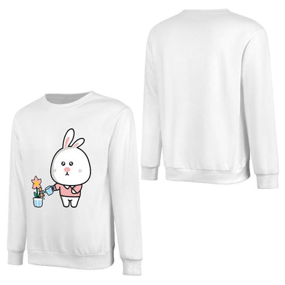 Front Patterned Long Sleeve TopSimple Oversized