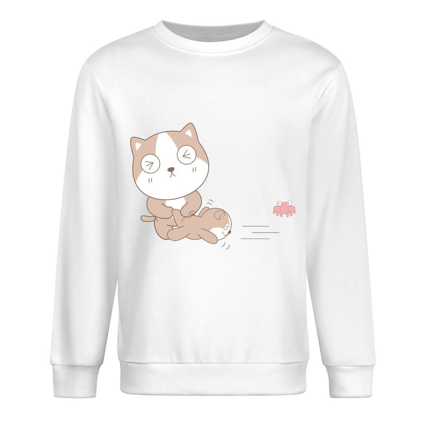 Front Patterned Long Sleeve TopClean Edges 100% Cotton