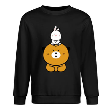 Front Patterned Long Sleeve TopVibrant Colors Crew Neck