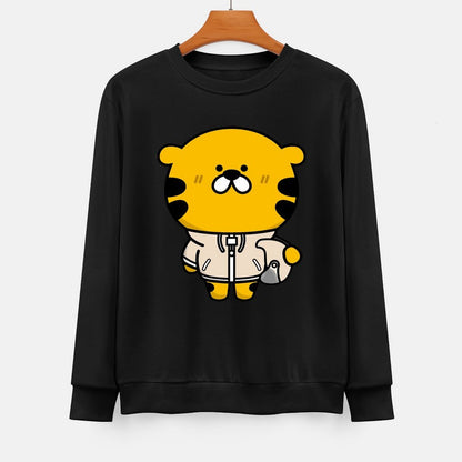  Front Patterned Long Sleeve TopRelaxed Edition