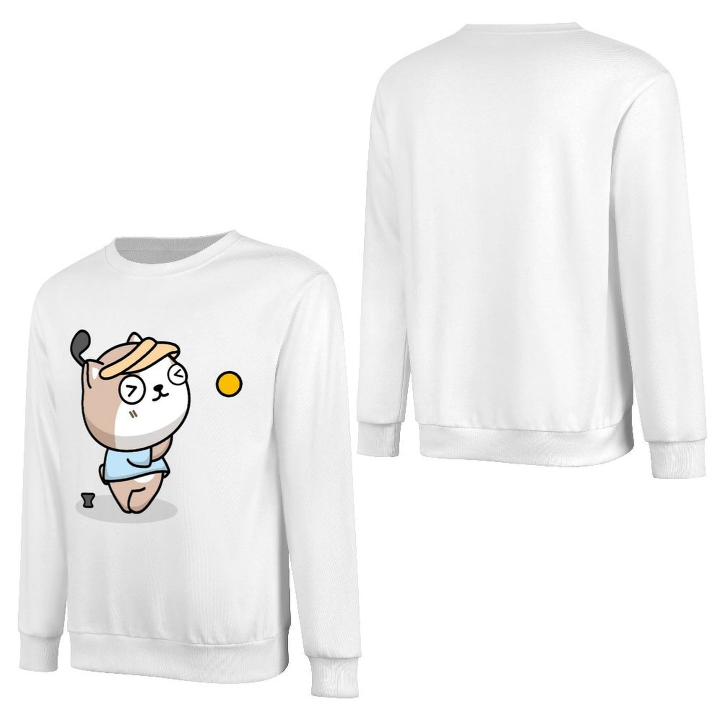 Front Patterned Long Sleeve TopComfort DailyFit