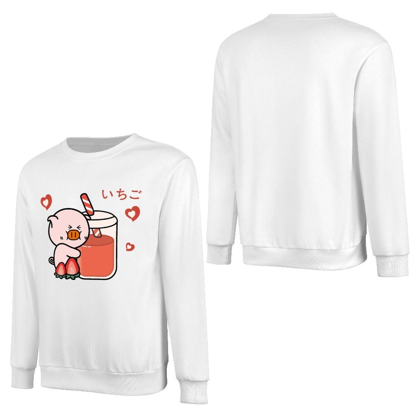 Front Patterned Long Sleeve TopPlain AllSeason