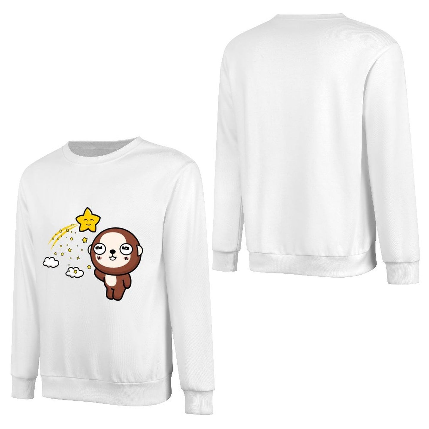 Front Patterned Long Sleeve TopComfort AllDay
