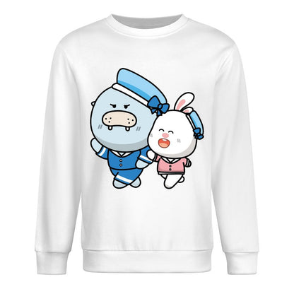 Front Patterned Long Sleeve TopRelaxFit Wrinkle-Free