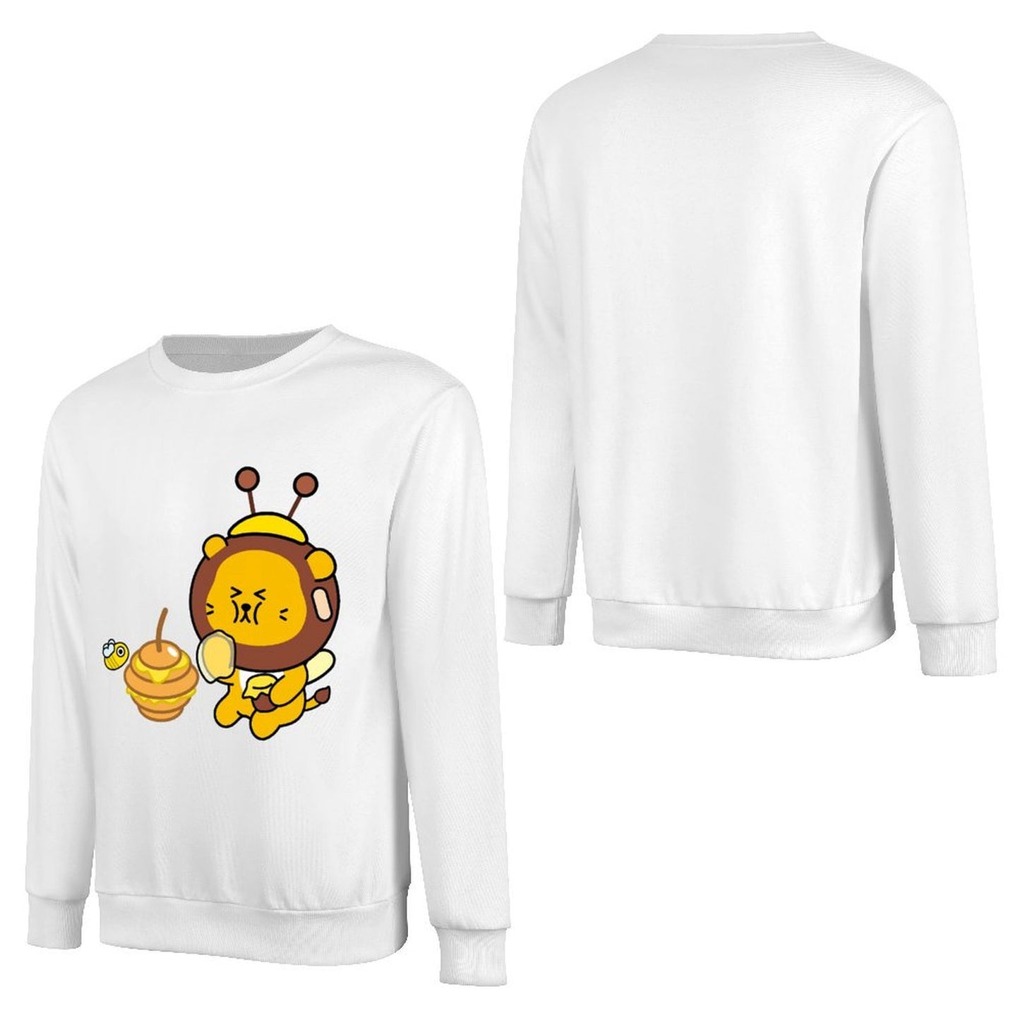 Front Patterned Long Sleeve TopSmooth Feel Neat