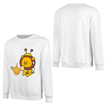 Front Patterned Long Sleeve TopSmooth Feel Neat