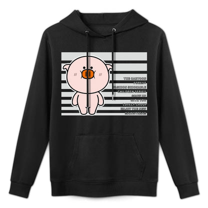 Neutral LooseFit Front Graphic Hoodies