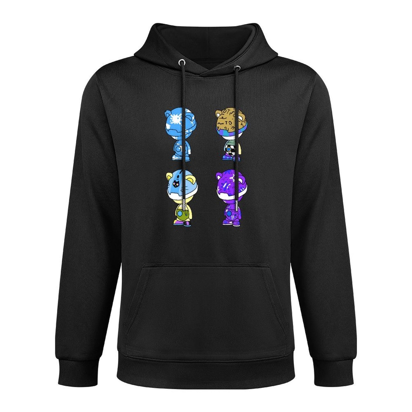 Hoodie Front PatternSolid Active