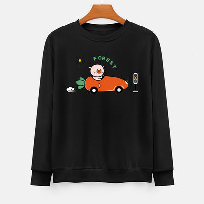  Front Patterned Long Sleeve TopUltra Durable ComfortFit