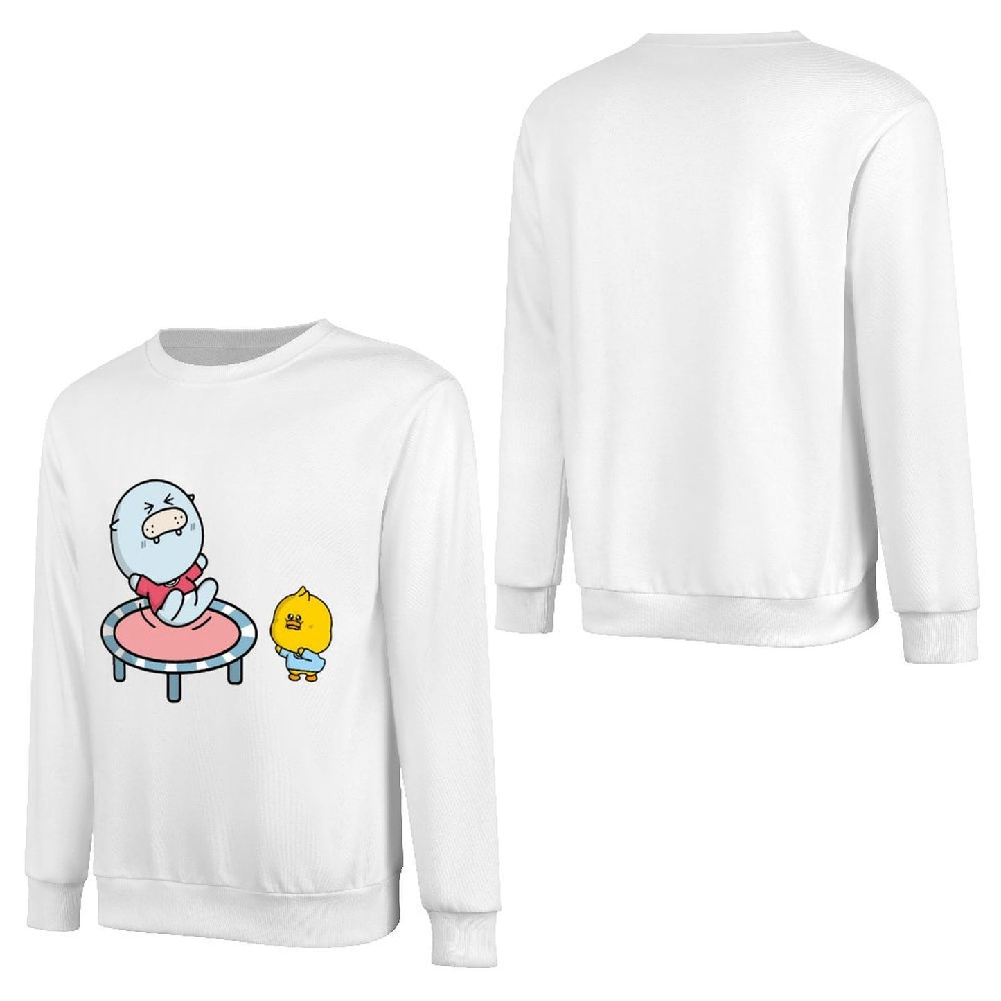 Front Patterned Long Sleeve TopClassicSeries SmoothWear