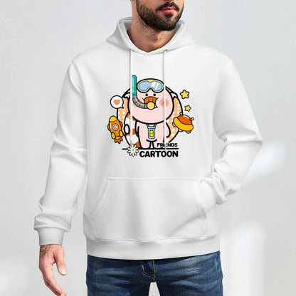 Softstyle Soft-Touch Front Graphic Hoodies