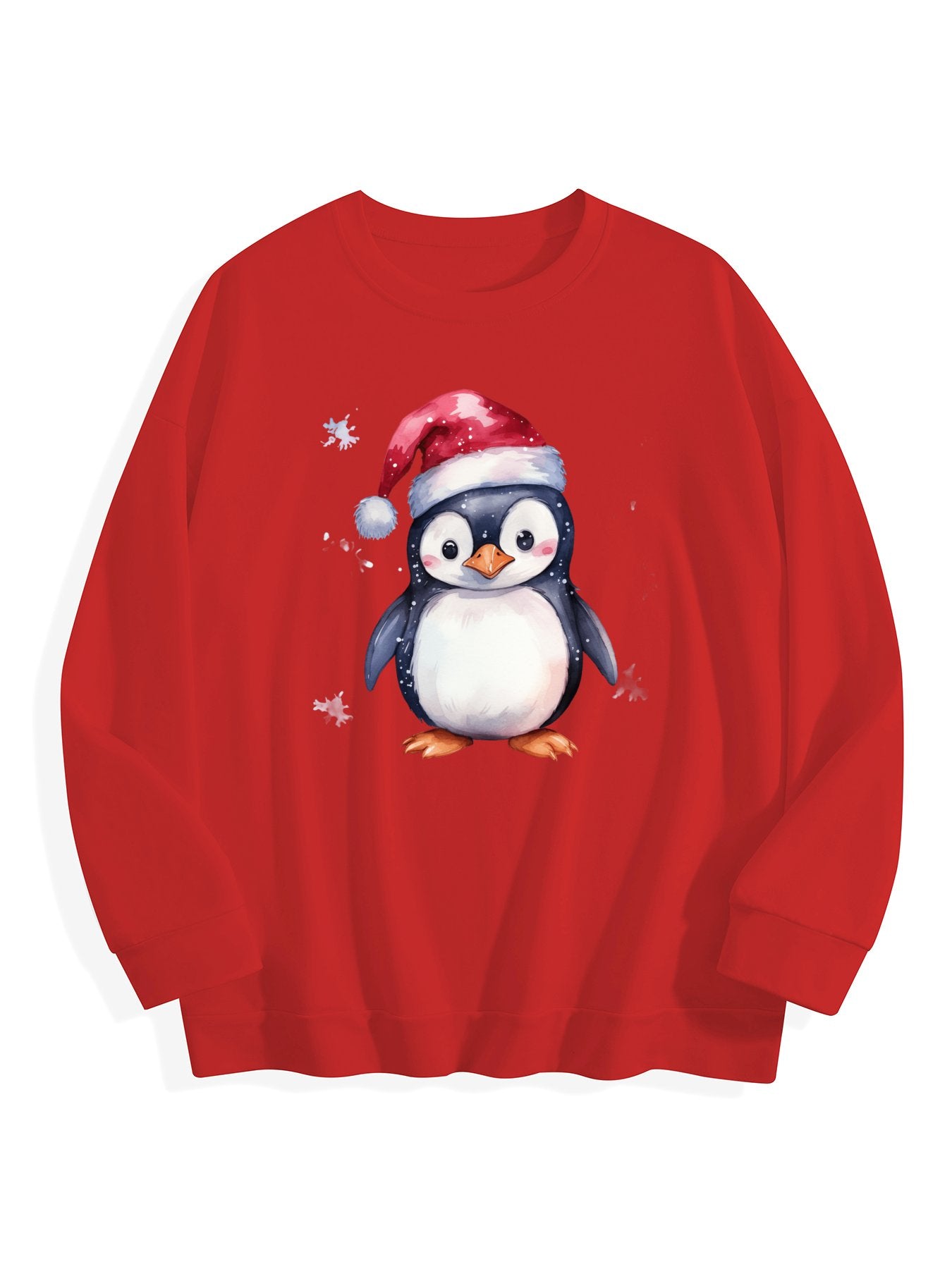 Customized Christmas-themed hoodies are available pengunin