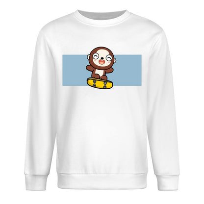 Front Patterned Long Sleeve TopEasy-Care Natural