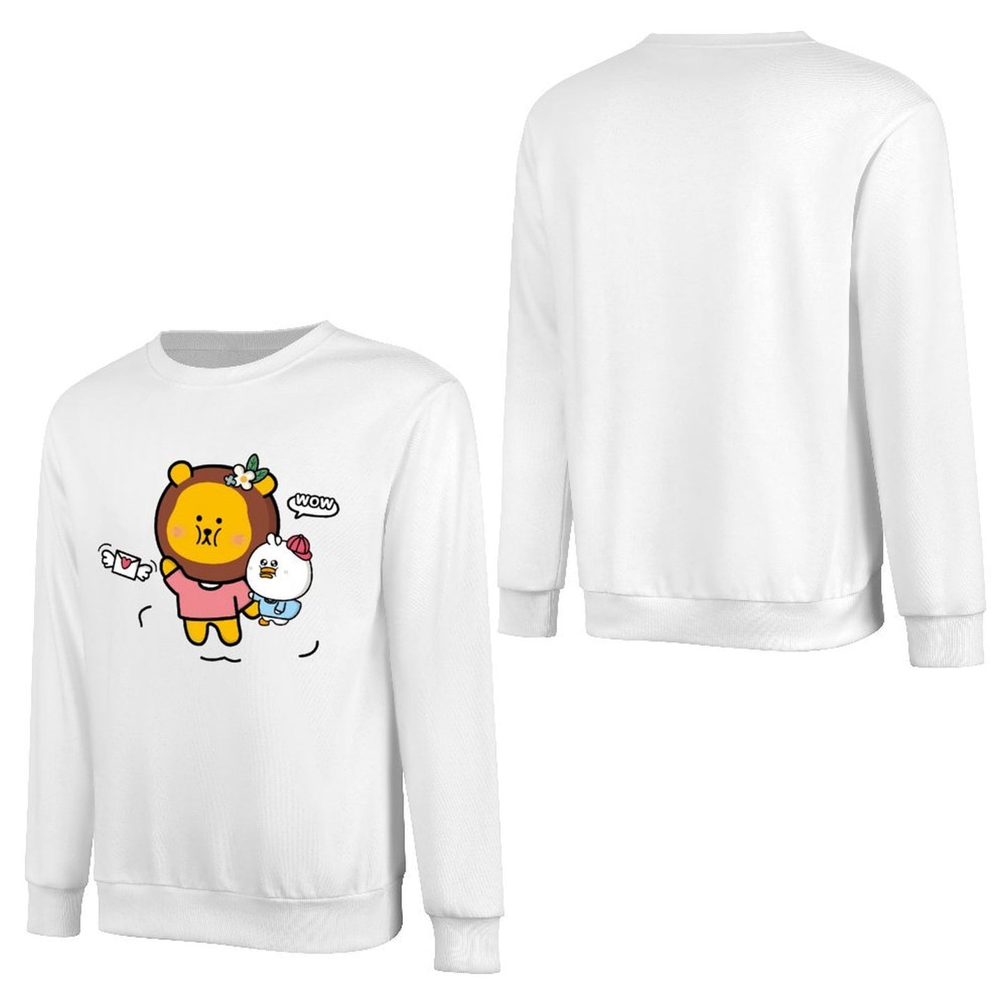 Front Patterned Long Sleeve TopSmooth ClassicSeries