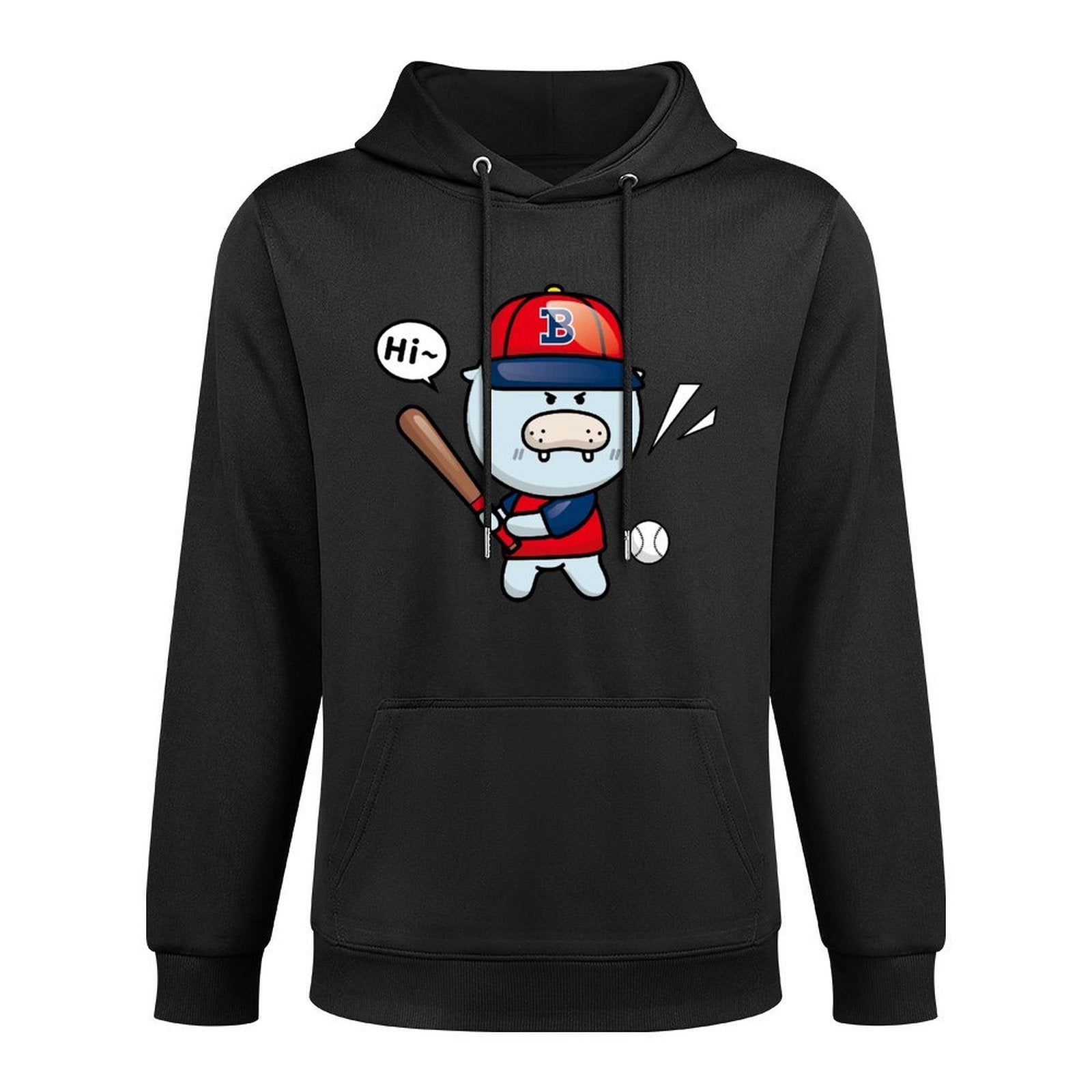 Oversized Neutral Front Graphic Hoodies