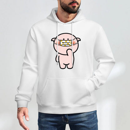 Crisp Print Midweight Front Graphic Hoodies