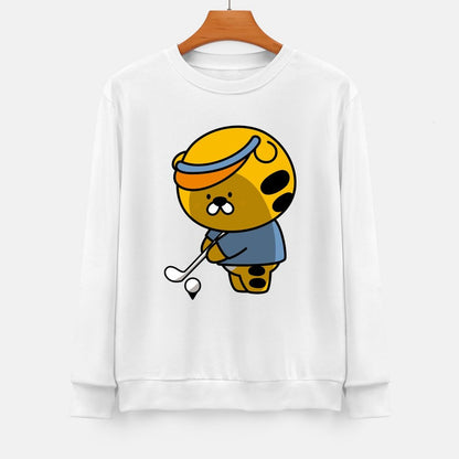 Front Patterned Long Sleeve TopClassic Sport