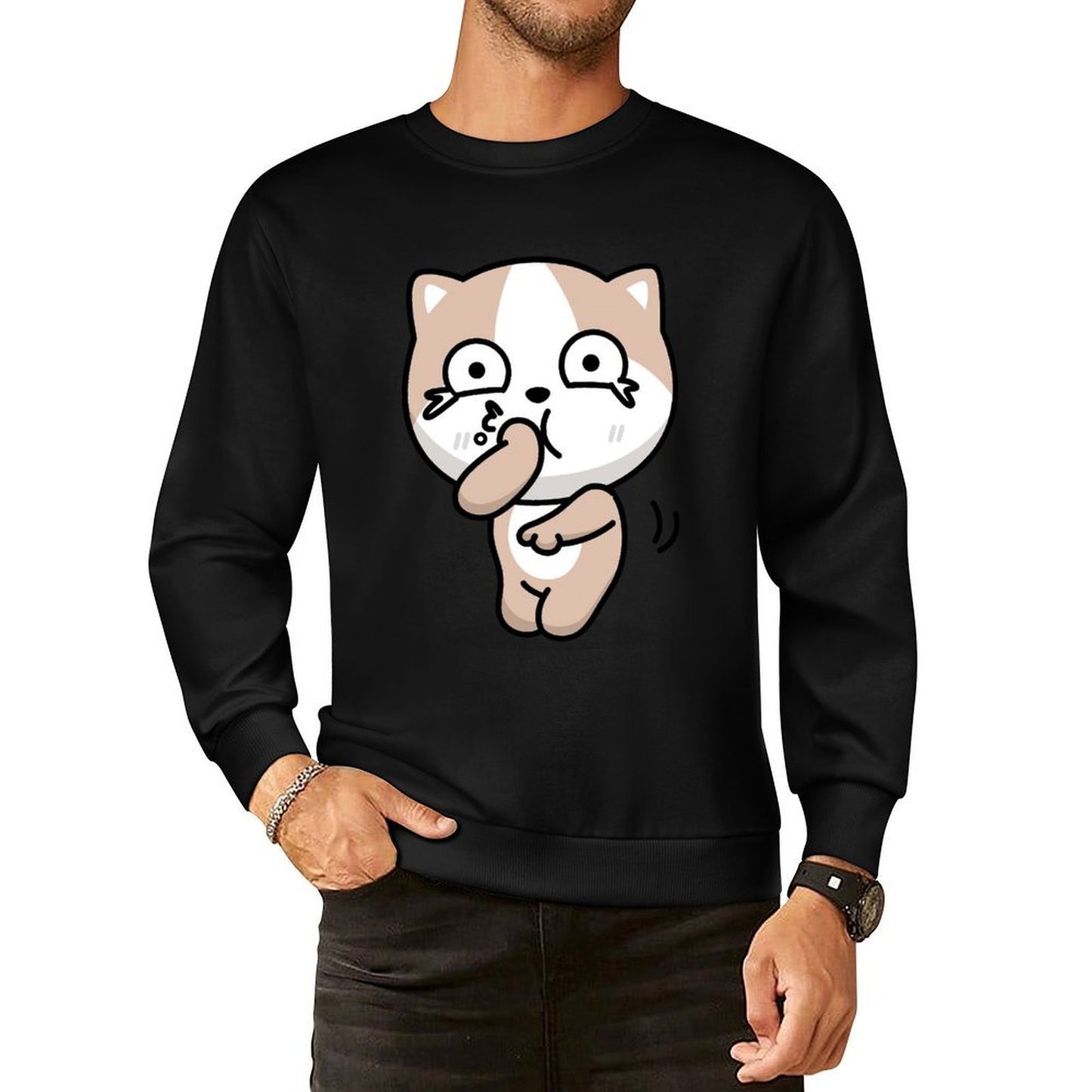 IPBR 250g Crew Neck Long Sleeve Sweatshirt Front GraphicCrew Neck Long Sleeve Sweatshirt4000113