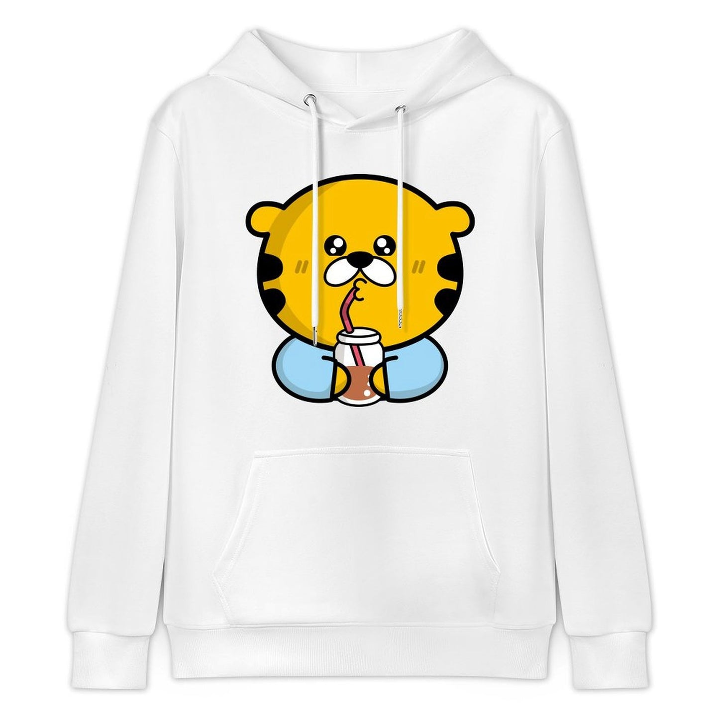 100% Cotton Sleek Front Graphic Hoodies