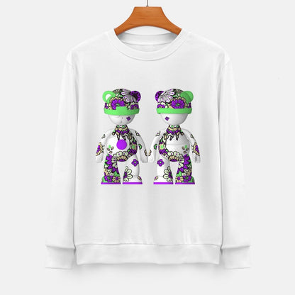 Long Sleeve With Front PatternCrew Neck StreetStyle