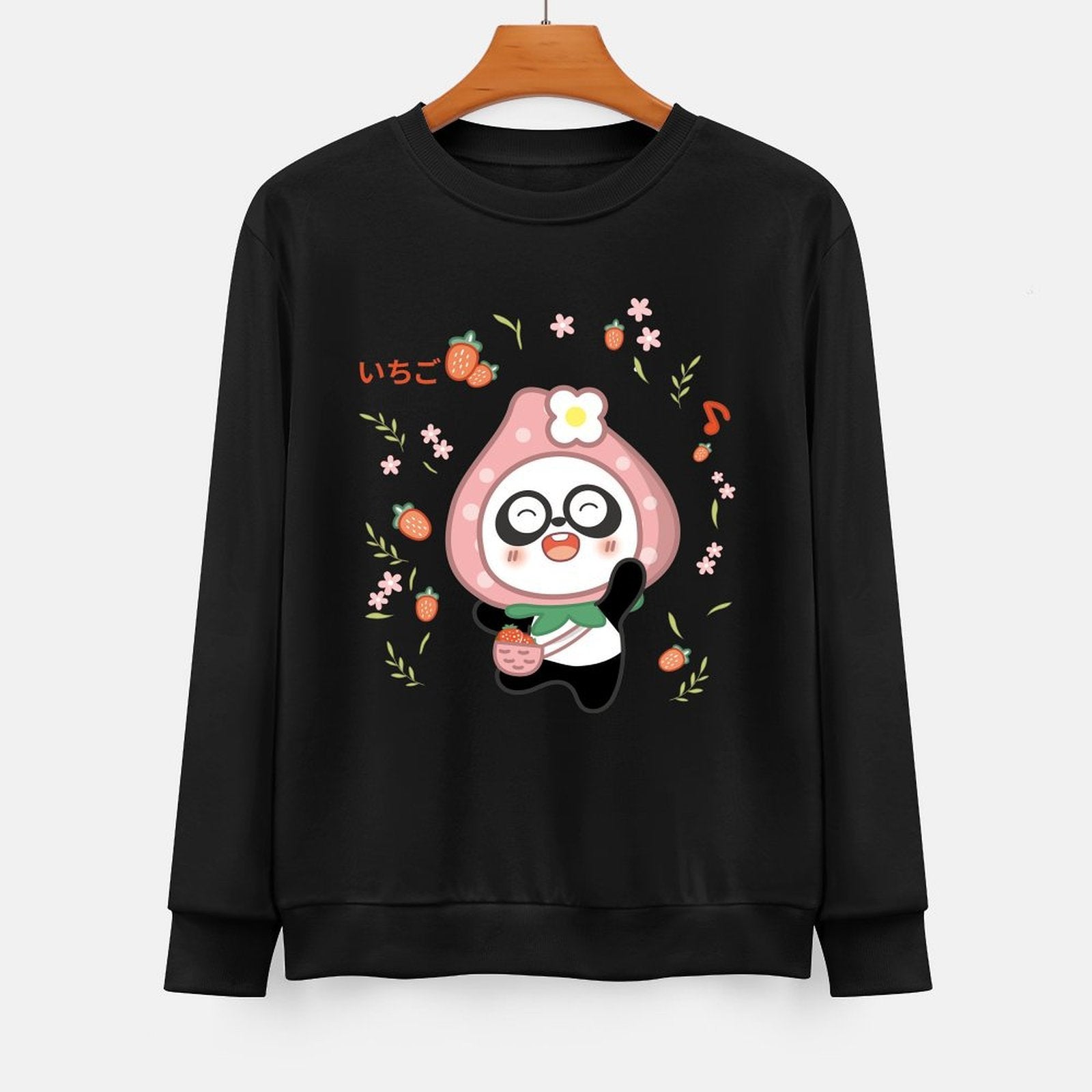  Front Patterned Long Sleeve TopEasy-Care Daily