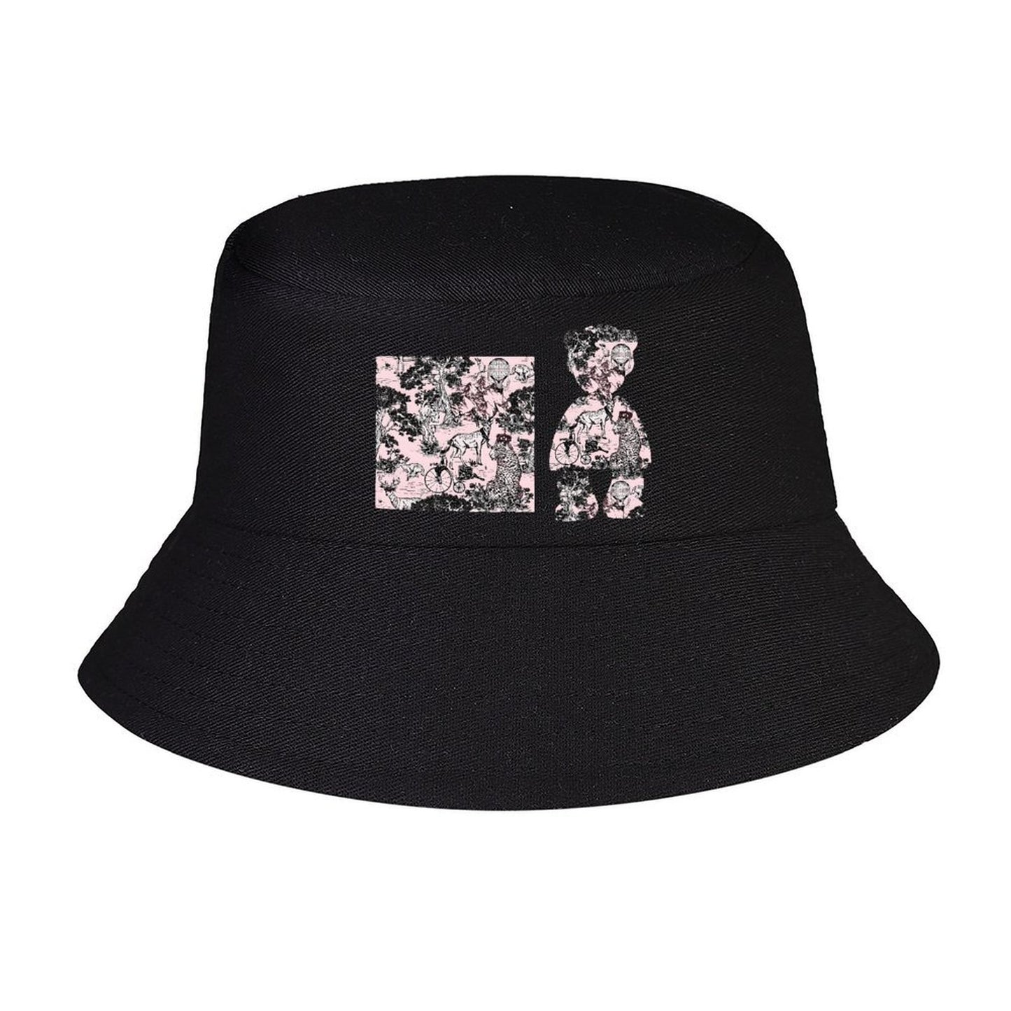 white bucket hat